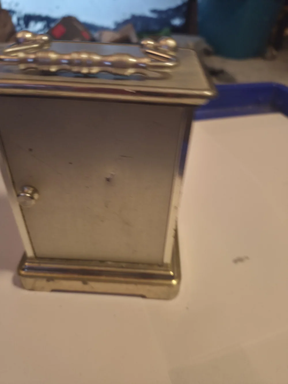 Seth Thomas Cherish II Quartz Coachlight Mantle Clock Doesn't Work For Parts